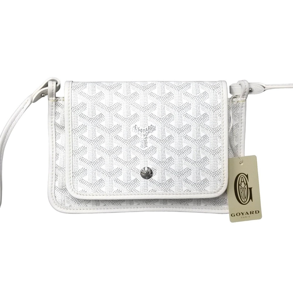 Goyard Plumet leather shoulder white wallet bag pouch